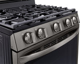LG 5.8 CF / 30" Gas Range, InstaView, True Convection, ThinQ - Black Stainless LRGL5825D LG 5.8 CF / 30" Gas Range, InstaView, True Convection, ThinQ - Black Stainless LRGL5825D