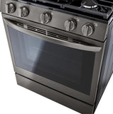 LG 5.8 CF / 30" Gas Range, InstaView, True Convection, ThinQ - Black Stainless LRGL5825D LG 5.8 CF / 30" Gas Range, InstaView, True Convection, ThinQ - Black Stainless LRGL5825D