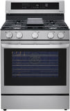 LG 5.8 CF / 30" Gas Range, InstaView, True Convection, ThinQ - Stainless LRGL5825F LG 5.8 CF / 30" Gas Range, InstaView, True Convection, ThinQ - Stainless LRGL5825F