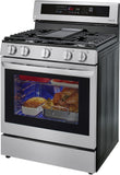 LG 5.8 CF / 30" Gas Range, InstaView, True Convection, ThinQ - Stainless LRGL5825F LG 5.8 CF / 30" Gas Range, InstaView, True Convection, ThinQ - Stainless LRGL5825F