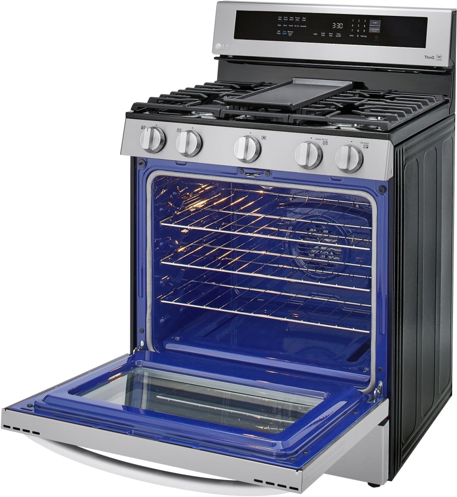 LG 5.8 CF / 30" Gas Range, InstaView, True Convection, ThinQ - Stainless LRGL5825F LG 5.8 CF / 30" Gas Range, InstaView, True Convection, ThinQ - Stainless LRGL5825F