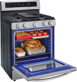 LG 5.8 CF / 30" Gas Range, InstaView, True Convection, ThinQ - Stainless LRGL5825F LG 5.8 CF / 30" Gas Range, InstaView, True Convection, ThinQ - Stainless LRGL5825F