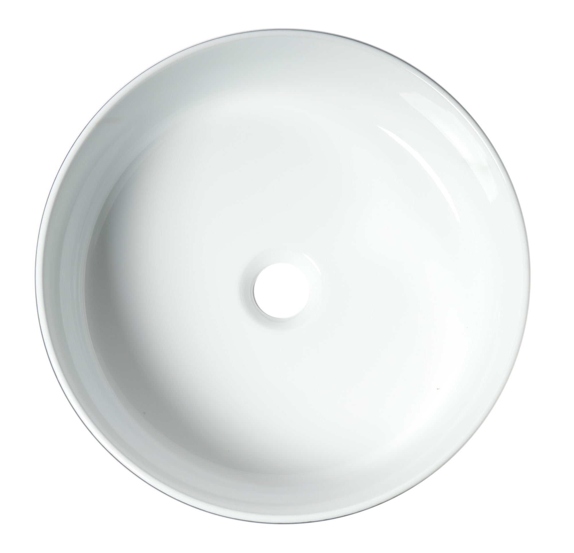 ALFI Brand - Black & White 15" Round Above Mount Ceramic Sink | ABC908 ALFI Brand - Black & White 15" Round Above Mount Ceramic Sink | ABC908