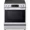 LG - 6.3 CF Electric Single Oven Slide-In Range, Instaview, Air Fry, ThingQ - Electric Slide-in - LSEL6335F
