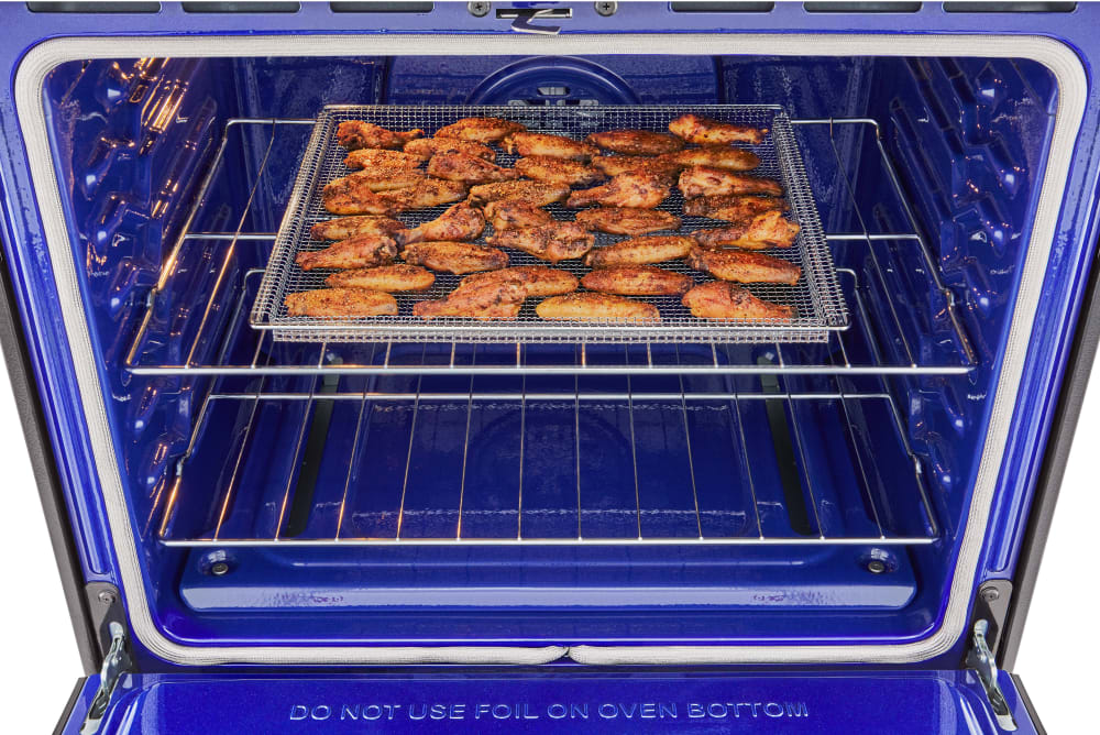 LG 5.8 CF Gas Single Oven Slide-In Range, Air Fry, Fan Convection, ThinQ - Black Stainless LSGL5833D LG 5.8 CF Gas Single Oven Slide-In Range, Air Fry, Fan Convection, ThinQ - Black Stainless LSGL5833D