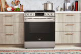 LG 5.8 CF Gas Single Oven Slide-In Range, Air Fry, Fan Convection, ThinQ - Stainless LSGL5833F LG 5.8 CF Gas Single Oven Slide-In Range, Air Fry, Fan Convection, ThinQ - Stainless LSGL5833F