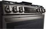 LG 6.3 CF Gas Single Oven Slide-In Range, Instaview, Air Fry, ProBake, ThinQ - Black Stainless LSGL6335D LG 6.3 CF Gas Single Oven Slide-In Range, Instaview, Air Fry, ProBake, ThinQ - Black Stainless LSGL6335D