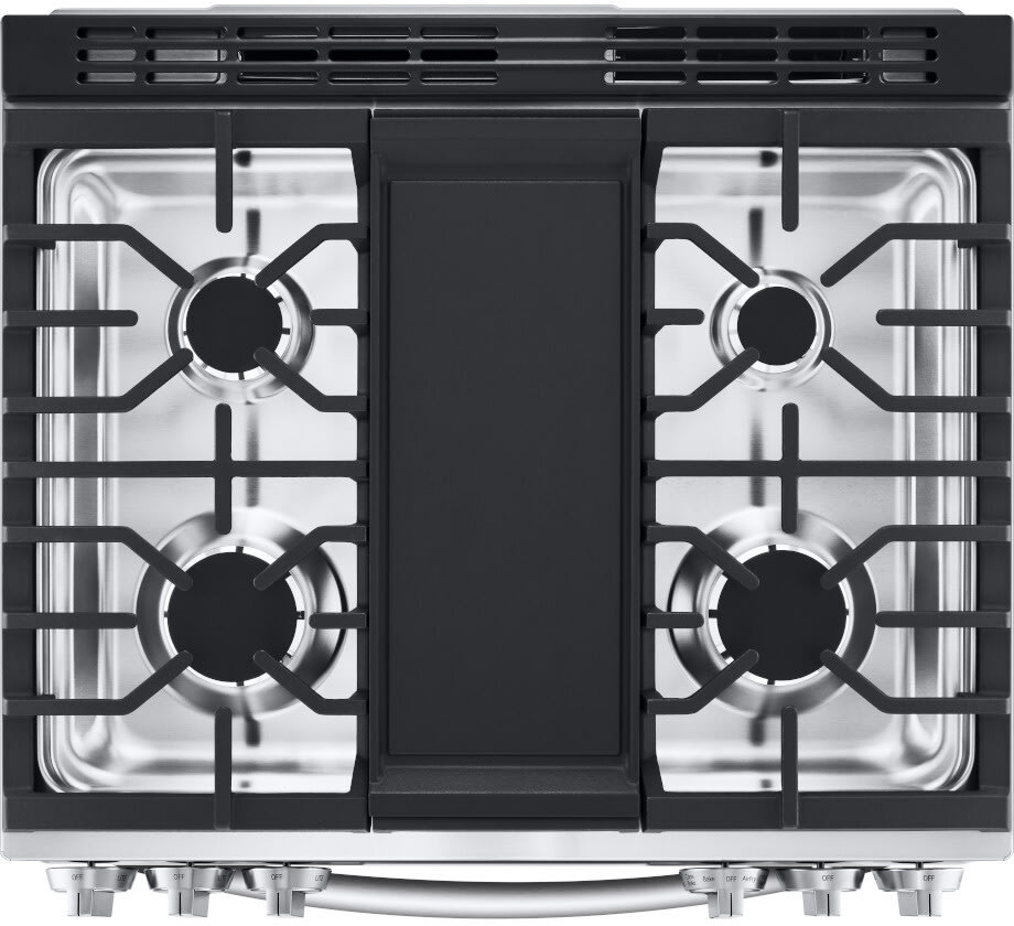 LG 6.3 CF Gas Single Oven Slide-In Range, Instaview, Air Fry, ProBake, ThinQ - Stainless LSGL6335F LG 6.3 CF Gas Single Oven Slide-In Range, Instaview, Air Fry, ProBake, ThinQ - Stainless LSGL6335F