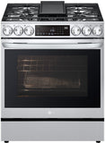 LG 6.3 CF Gas Single Oven Slide-In Range, Instaview, Air Fry, ProBake, ThinQ - Stainless LSGL6335F LG 6.3 CF Gas Single Oven Slide-In Range, Instaview, Air Fry, ProBake, ThinQ - Stainless LSGL6335F