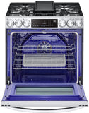 LG 6.3 CF Gas Single Oven Slide-In Range, Instaview, Air Fry, ProBake, ThinQ - Stainless LSGL6335F LG 6.3 CF Gas Single Oven Slide-In Range, Instaview, Air Fry, ProBake, ThinQ - Stainless LSGL6335F