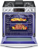 LG 6.3 CF Gas Single Oven Slide-In Range, Instaview, Air Fry, ProBake, ThinQ - Stainless LSGL6335F LG 6.3 CF Gas Single Oven Slide-In Range, Instaview, Air Fry, ProBake, ThinQ - Stainless LSGL6335F
