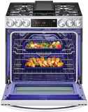 LG 6.3 CF Gas Single Oven Slide-In Range, Instaview, Air Fry, ProBake, ThinQ - Stainless LSGL6335F LG 6.3 CF Gas Single Oven Slide-In Range, Instaview, Air Fry, ProBake, ThinQ - Stainless LSGL6335F