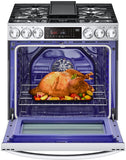 LG 6.3 CF Gas Single Oven Slide-In Range, Instaview, Air Fry, ProBake, ThinQ - Stainless LSGL6335F LG 6.3 CF Gas Single Oven Slide-In Range, Instaview, Air Fry, ProBake, ThinQ - Stainless LSGL6335F
