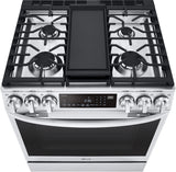 LG 6.3 CF Gas Single Oven Slide-In Range, Instaview, Air Fry, ProBake, ThinQ - Stainless LSGL6335F LG 6.3 CF Gas Single Oven Slide-In Range, Instaview, Air Fry, ProBake, ThinQ - Stainless LSGL6335F