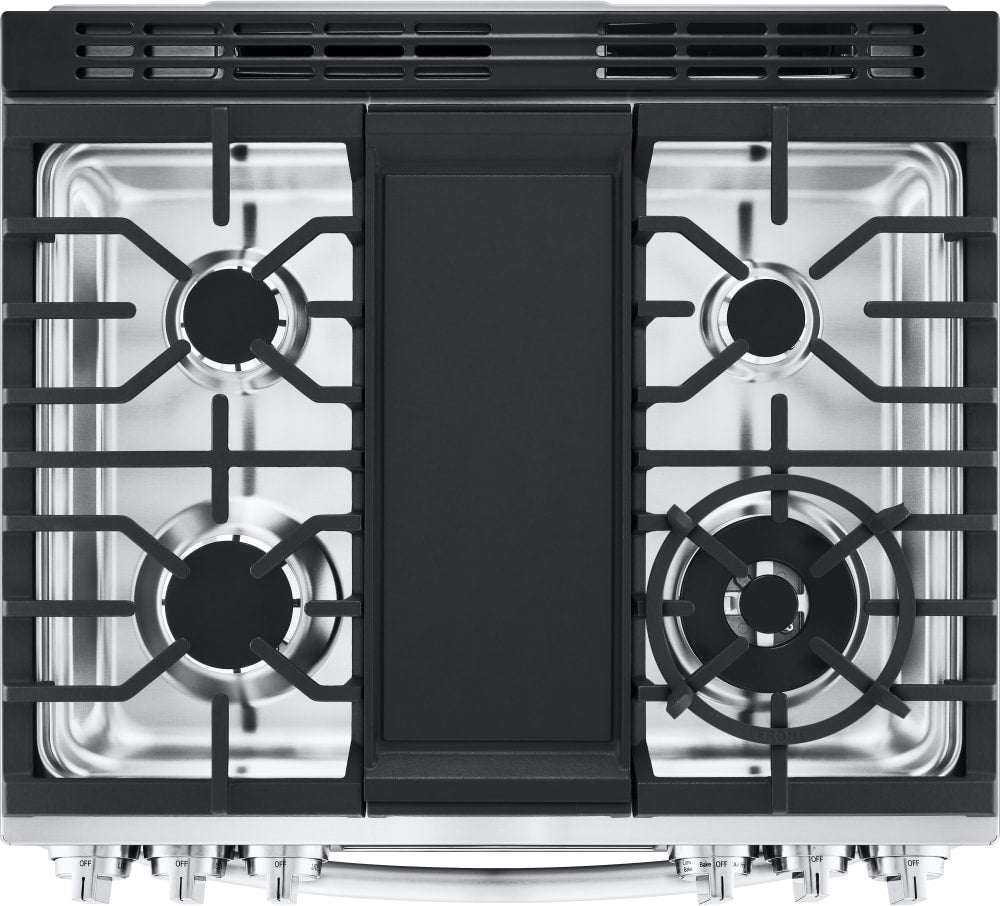 LG 6.3 CF Gas Single Oven Slide-In Range, Instaview, Air Fry, Air SousVide - Stainless LSGL6337F LG 6.3 CF Gas Single Oven Slide-In Range, Instaview, Air Fry, Air SousVide - Stainless LSGL6337F