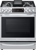 LG 6.3 CF Gas Single Oven Slide-In Range, Instaview, Air Fry, Air SousVide - Stainless LSGL6337F LG 6.3 CF Gas Single Oven Slide-In Range, Instaview, Air Fry, Air SousVide - Stainless LSGL6337F
