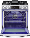LG 6.3 CF Gas Single Oven Slide-In Range, Instaview, Air Fry, Air SousVide - Stainless LSGL6337F LG 6.3 CF Gas Single Oven Slide-In Range, Instaview, Air Fry, Air SousVide - Stainless LSGL6337F
