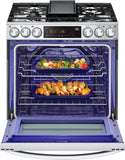 LG 6.3 CF Gas Single Oven Slide-In Range, Instaview, Air Fry, Air SousVide - Stainless LSGL6337F LG 6.3 CF Gas Single Oven Slide-In Range, Instaview, Air Fry, Air SousVide - Stainless LSGL6337F