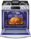 LG 6.3 CF Gas Single Oven Slide-In Range, Instaview, Air Fry, Air SousVide - Stainless LSGL6337F LG 6.3 CF Gas Single Oven Slide-In Range, Instaview, Air Fry, Air SousVide - Stainless LSGL6337F