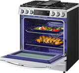 LG 6.3 CF Gas Single Oven Slide-In Range, Instaview, Air Fry, Air SousVide - Stainless LSGL6337F LG 6.3 CF Gas Single Oven Slide-In Range, Instaview, Air Fry, Air SousVide - Stainless LSGL6337F