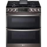 LG - 6.9 CF Smart Gas Double Slide-In, ProBake, Convection, InstaView,Air Fry - Gas Slide-In - LTGL6937D LG - 6.9 CF Smart Gas Double Slide-In, ProBake, Convection, InstaView,Air Fry - Gas Slide-In - LTGL6937D