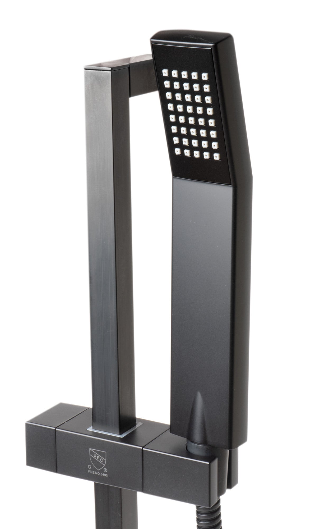 ALFI Brand - Black Matte Square Sliding Rail Hand Shower Set | AB7606-BM ALFI Brand - Black Matte Square Sliding Rail Hand Shower Set | AB7606-BM
