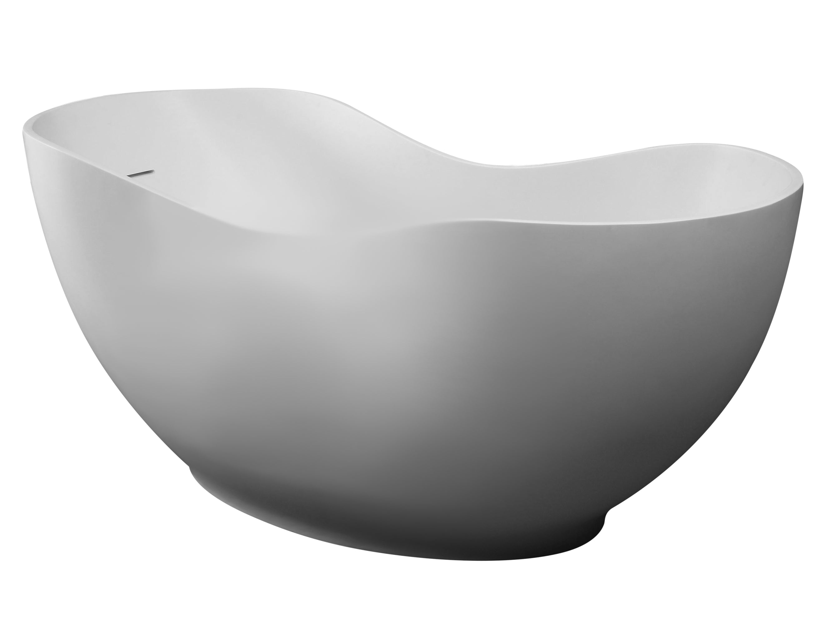 ALFI Brand - 66" White Solid Surface Smooth Resin Soaking Bathtub | AB9949 ALFI Brand - 66" White Solid Surface Smooth Resin Soaking Bathtub | AB9949