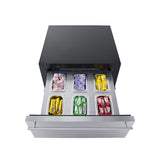Summit - 24" Wide Built-In Beverage Refrigerator With Top Drawer Summit - 24" Wide Built-In Beverage Refrigerator With Top Drawer