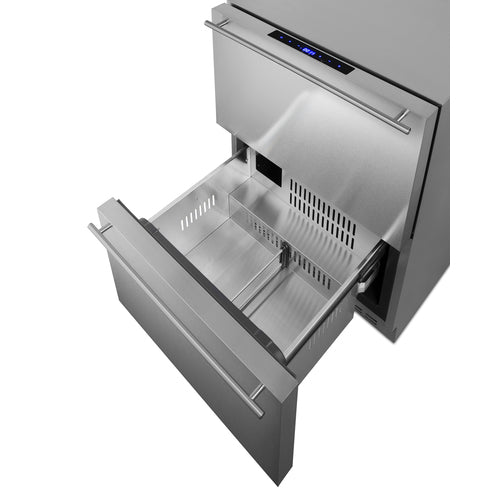 Summit - 24" Wide 2-Drawer Refrigerator-Freezer Summit - 24" Wide 2-Drawer Refrigerator-Freezer