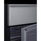 Summit - 24" Wide Built-In Beverage Refrigerator With Top Drawer Summit - 24" Wide Built-In Beverage Refrigerator With Top Drawer