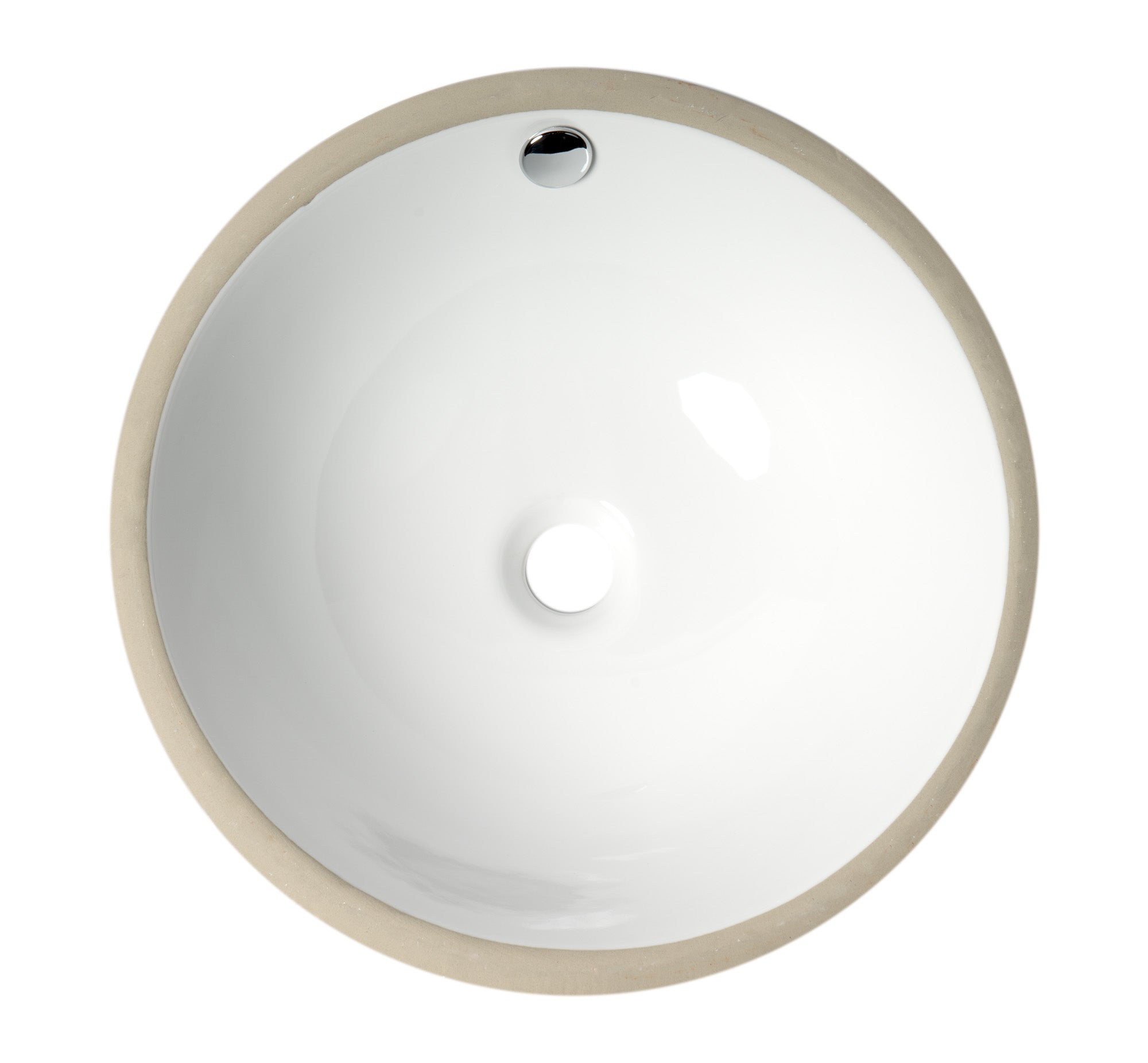ALFI Brand - White 17" Round Undermount Ceramic Sink | ABC601 ALFI Brand - White 17" Round Undermount Ceramic Sink | ABC601