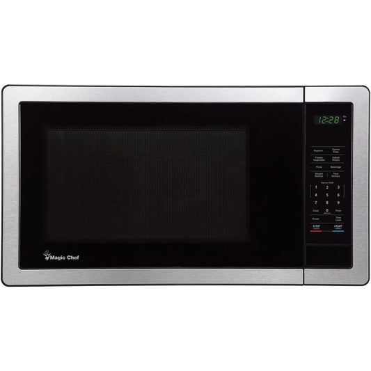 Magic Chef - 1.1 Cu Ft Countertop 1000 Watt Digital TouchMicrowaves - MC110MST