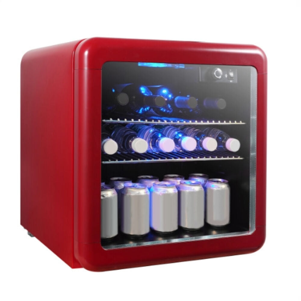 Magic Chef - 1.7 Cu Ft Beverge Cooler Retro - Beverage Center - MCBC17CHR Magic Chef - 1.7 Cu Ft Beverge Cooler Retro - Beverage Center - MCBC17CHR