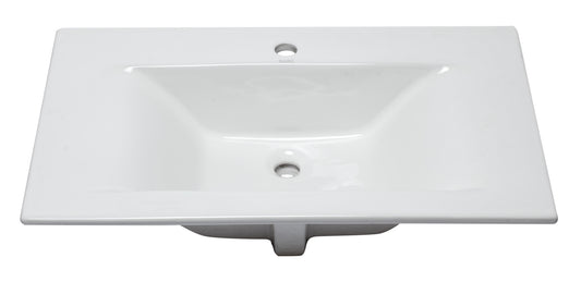 EAGO - White Ceramic 32"x19" Rectangular Drop In Sink | BB127