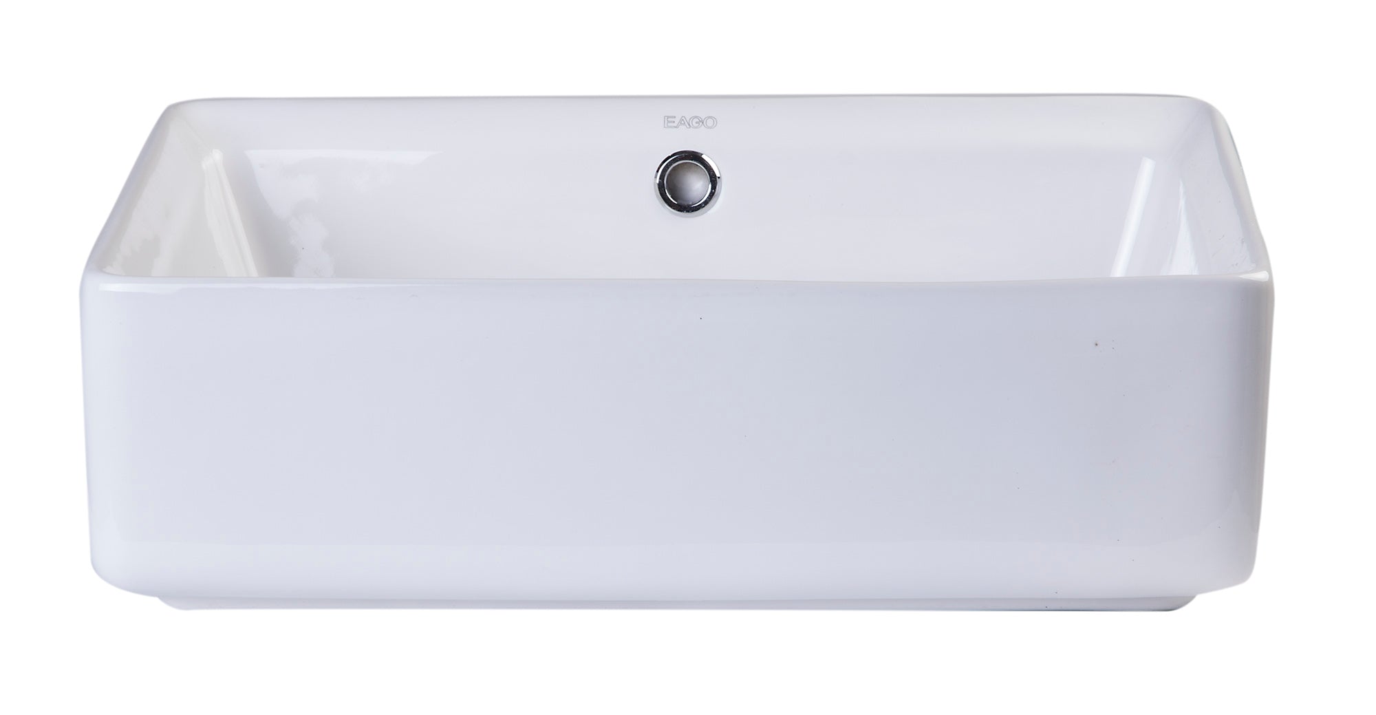 EAGO - 20" RECTANGULAR CERAMIC ABOVE MOUNT BASIN VESSEL SINK | BA131 EAGO - 20" RECTANGULAR CERAMIC ABOVE MOUNT BASIN VESSEL SINK | BA131