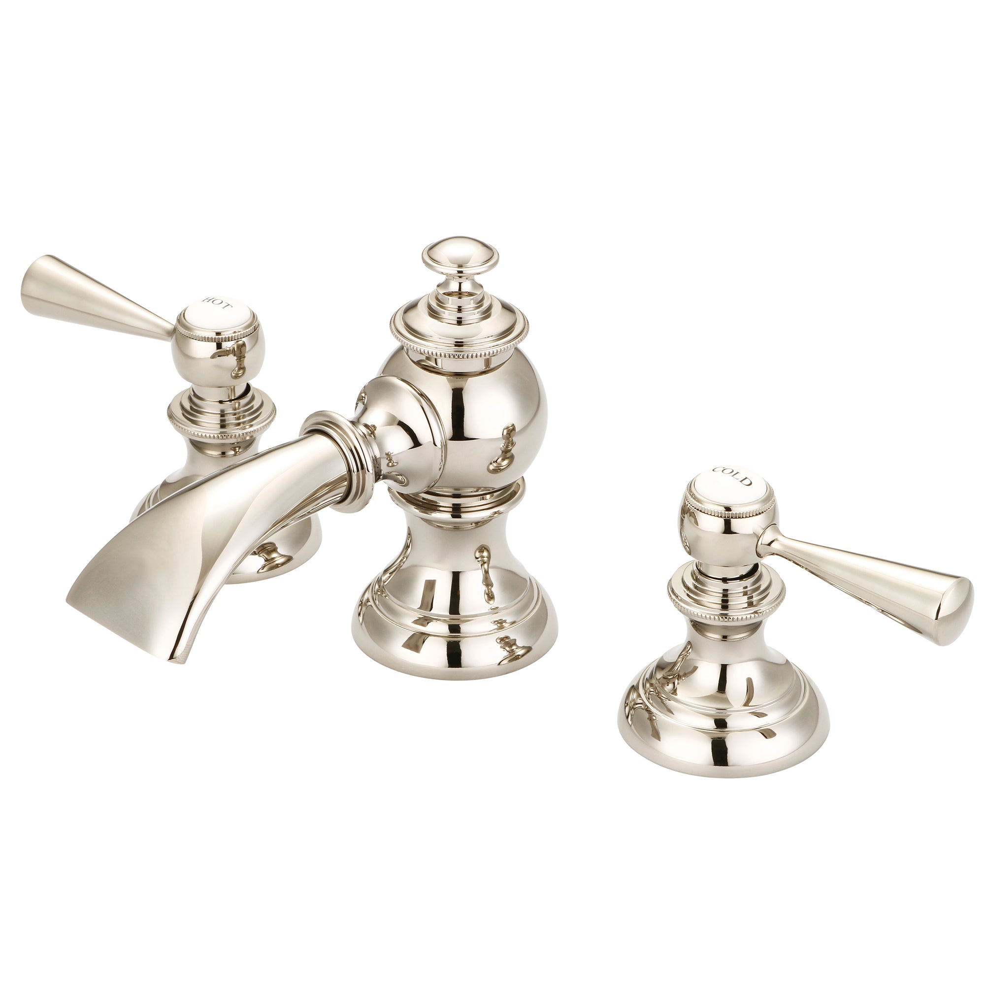 Water Creation | Modern Classic Widespread Lavatory F2-0013 Faucets With Pop-Up Drain in Polished Nickel (PVD) Finish With Torch Lever Handles | F2-0013-05-TL Water Creation | Modern Classic Widespread Lavatory F2-0013 Faucets With Pop-Up Drain in Polished Nickel (PVD) Finish With Torch Lever Handles | F2-0013-05-TL