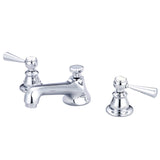 Water Creation | American 20th Century Classic Widespread Lavatory F2-0009 Faucets With Pop-Up Drain in Chrome Finish With Torch Lever Handles, Hot And Cold Labels Included | F2-0009-01-TL Water Creation | American 20th Century Classic Widespread Lavatory F2-0009 Faucets With Pop-Up Drain in Chrome Finish With Torch Lever Handles, Hot And Cold Labels Included | F2-0009-01-TL