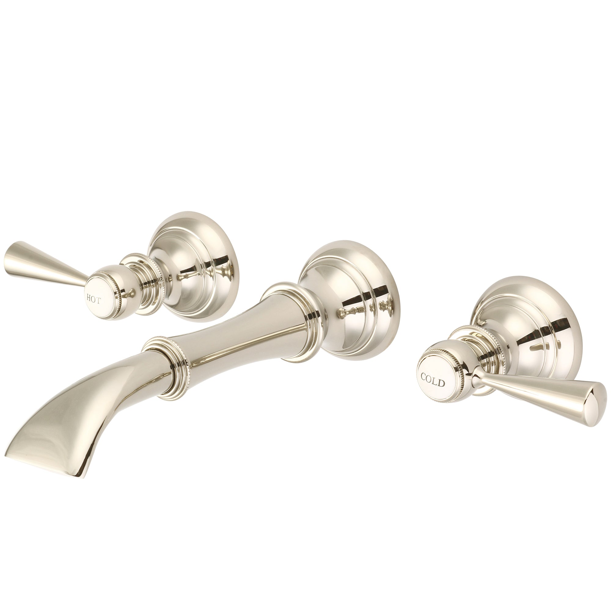 Water Creation | Water Creation Waterfall Style Wall-mounted Lavatory Faucet in Polished Nickel (PVD) Finish | F4-0004-05-TL Water Creation | Water Creation Waterfall Style Wall-mounted Lavatory Faucet in Polished Nickel (PVD) Finish | F4-0004-05-TL