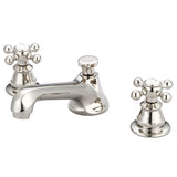 Water Creation | American 20th Century Classic Widespread Lavatory F2-0009 Faucets With Pop-Up Drain in Polished Nickel (PVD) Finish With Metal Cross Handles, Hot And Cold Labels Included | F2-0009-05-BX Water Creation | American 20th Century Classic Widespread Lavatory F2-0009 Faucets With Pop-Up Drain in Polished Nickel (PVD) Finish With Metal Cross Handles, Hot And Cold Labels Included | F2-0009-05-BX