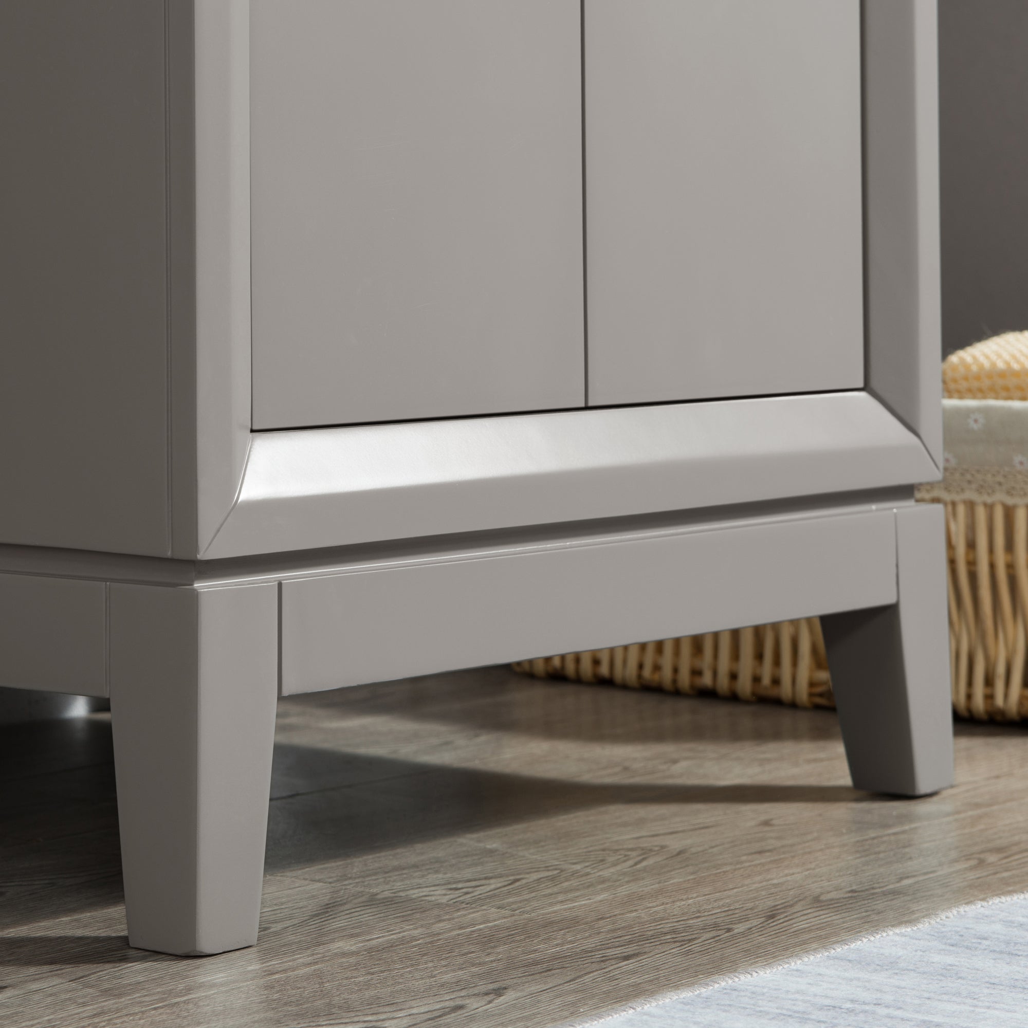 Water Creation | Elizabeth 24-Inch Single Sink Carrara White Marble Vanity In Cashmere Grey With Matching Mirror(s) and F2-0012-03-TL Lavatory Faucet(s) | EL24CW03CG-R21TL1203 Water Creation | Elizabeth 24-Inch Single Sink Carrara White Marble Vanity In Cashmere Grey With Matching Mirror(s) and F2-0012-03-TL Lavatory Faucet(s) | EL24CW03CG-R21TL1203