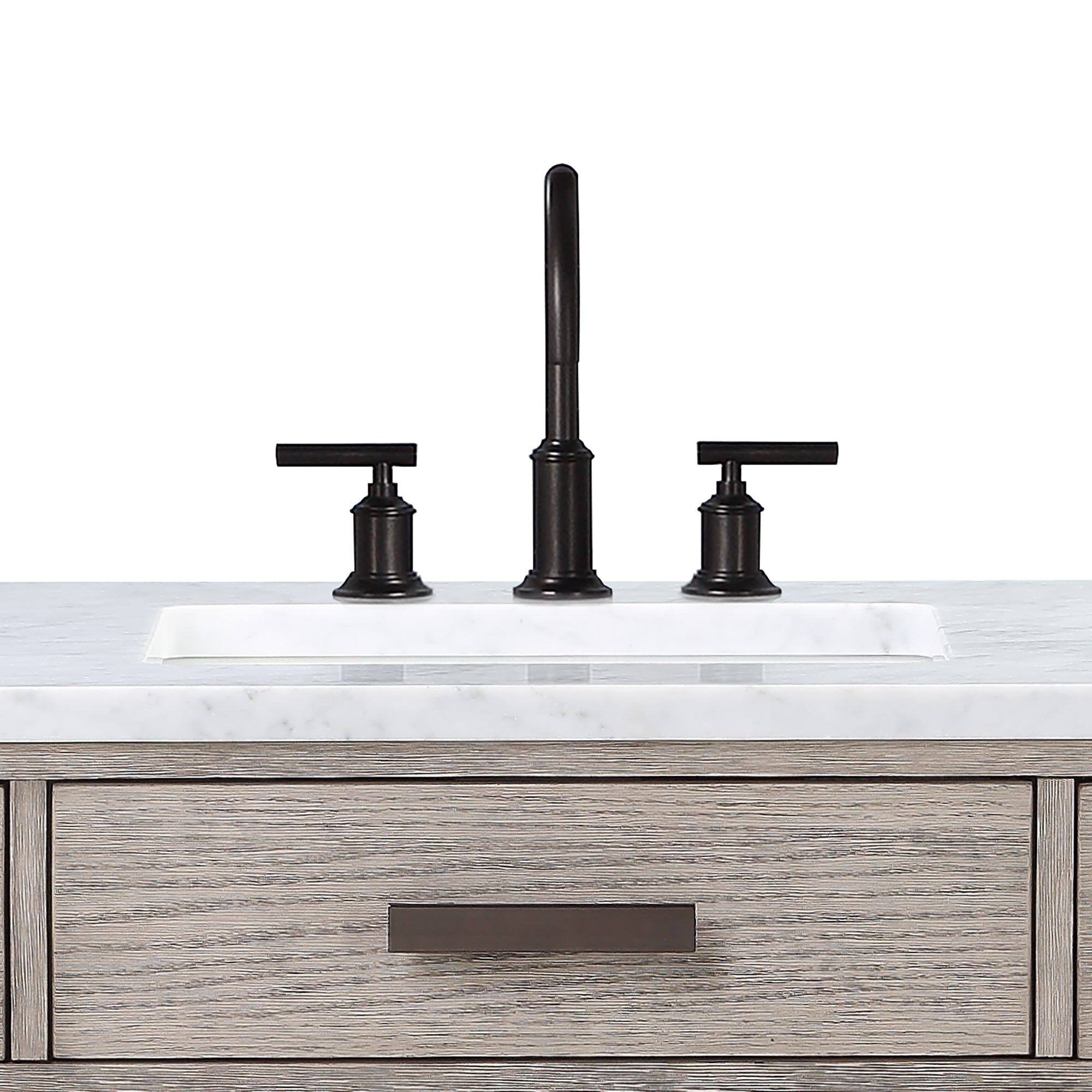 Water Creation | Water Creation Modern Gooseneck Spout Widespread Faucet F2-0014 in Oil-Rubbed Bronze | F2-0014-03-BL Water Creation | Water Creation Modern Gooseneck Spout Widespread Faucet F2-0014 in Oil-Rubbed Bronze | F2-0014-03-BL