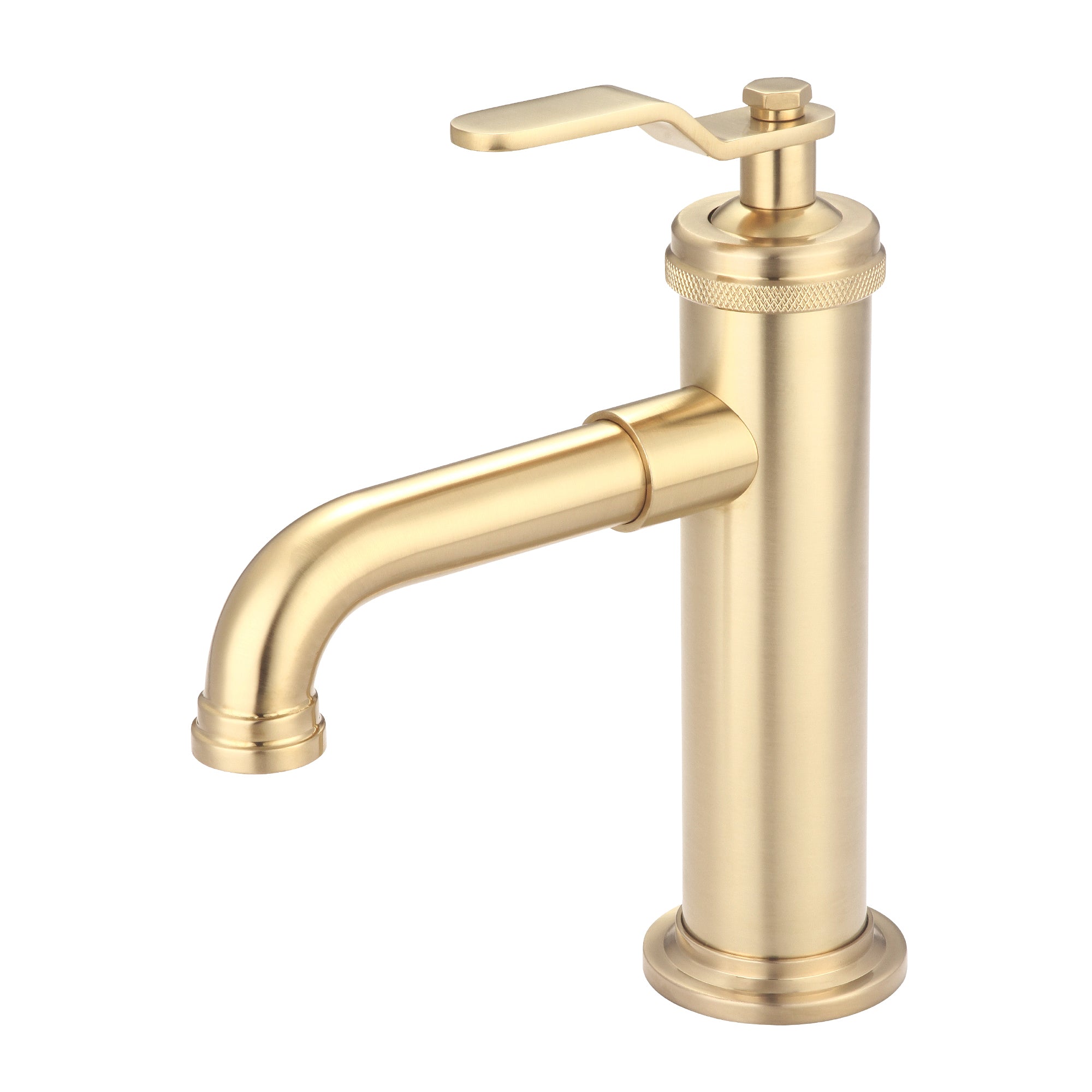 Water Creation | Water Creation Modern Streamlined Cylindrical Single Faucet F7-0001 in Satin Gold PVD | F7-0001-06-NH Water Creation | Water Creation Modern Streamlined Cylindrical Single Faucet F7-0001 in Satin Gold PVD | F7-0001-06-NH