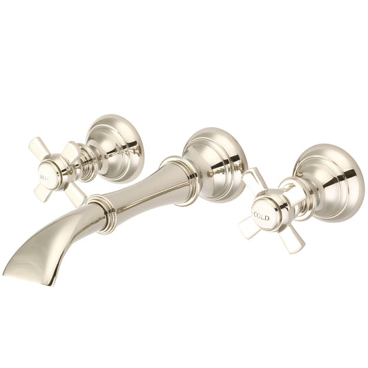 Water Creation | Water Creation Waterfall Style Wall-mounted Lavatory Faucet in Polished Nickel (PVD) Finish | F4-0004-05-FX