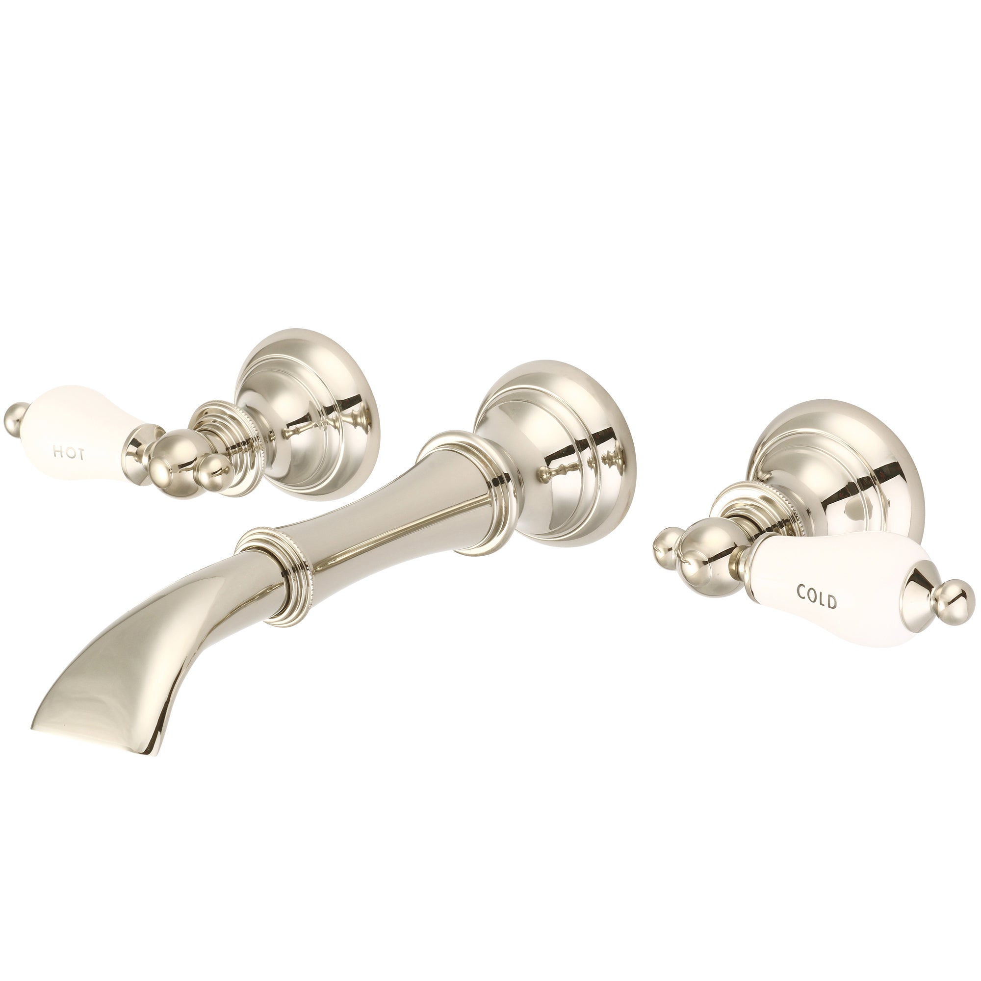 Water Creation | Water Creation Waterfall Style Wall-mounted Lavatory Faucet in Polished Nickel (PVD) Finish | F4-0004-05-CL Water Creation | Water Creation Waterfall Style Wall-mounted Lavatory Faucet in Polished Nickel (PVD) Finish | F4-0004-05-CL