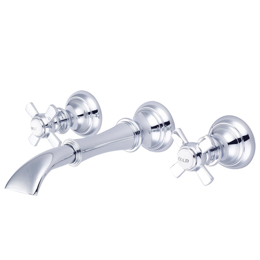 Water Creation | Water Creation Waterfall Style Wall-mounted Lavatory Faucet in Chrome Finish | F4-0004-01-FX