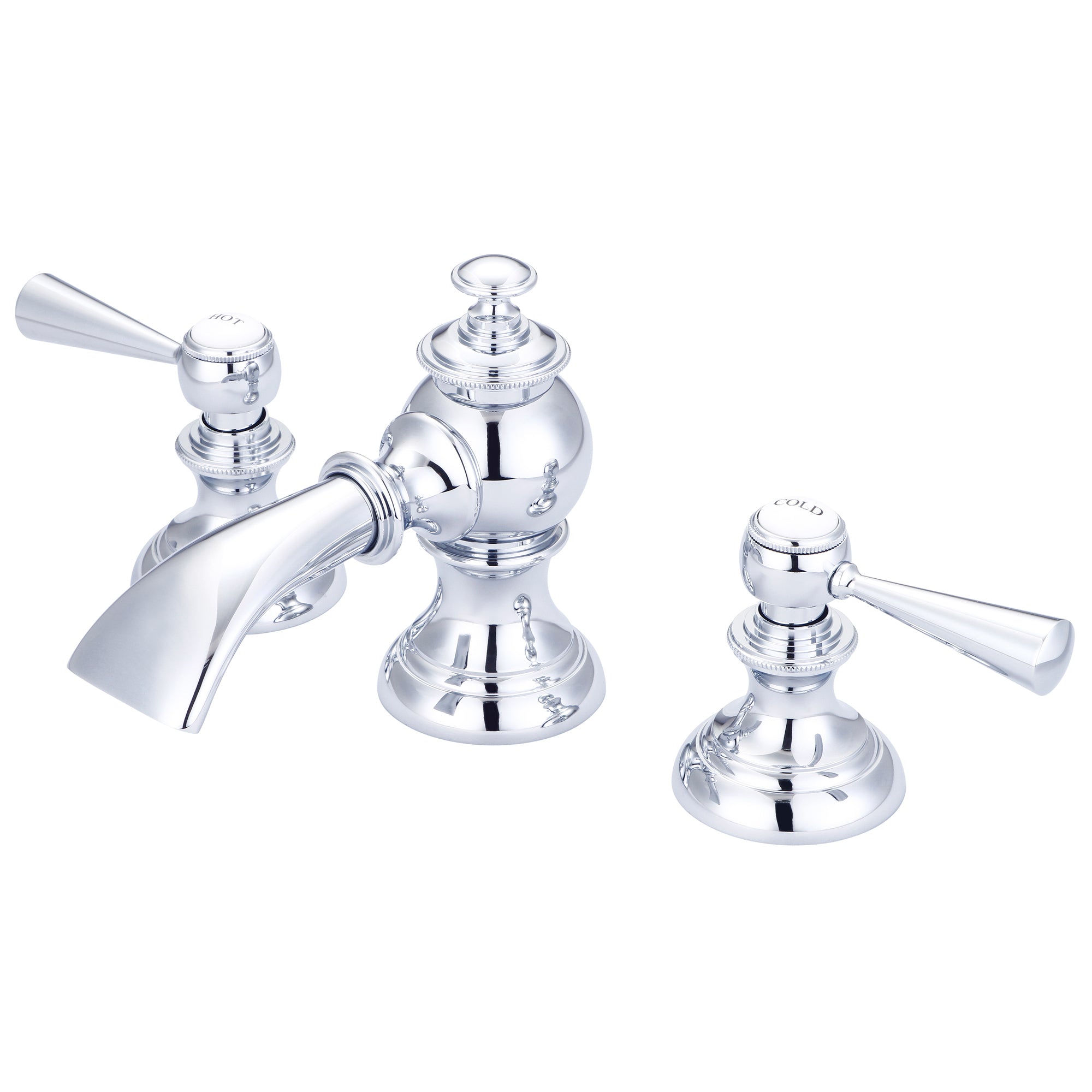 Water Creation | Modern Classic Widespread Lavatory F2-0013 Faucets With Pop-Up Drain in Chrome Finish With Torch Lever Handles | F2-0013-01-TL Water Creation | Modern Classic Widespread Lavatory F2-0013 Faucets With Pop-Up Drain in Chrome Finish With Torch Lever Handles | F2-0013-01-TL