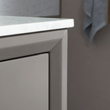 Water Creation | Elizabeth 24-Inch Single Sink Carrara White Marble Vanity In Cashmere Grey With Matching Mirror(s) and F2-0012-03-TL Lavatory Faucet(s) | EL24CW03CG-R21TL1203 Water Creation | Elizabeth 24-Inch Single Sink Carrara White Marble Vanity In Cashmere Grey With Matching Mirror(s) and F2-0012-03-TL Lavatory Faucet(s) | EL24CW03CG-R21TL1203