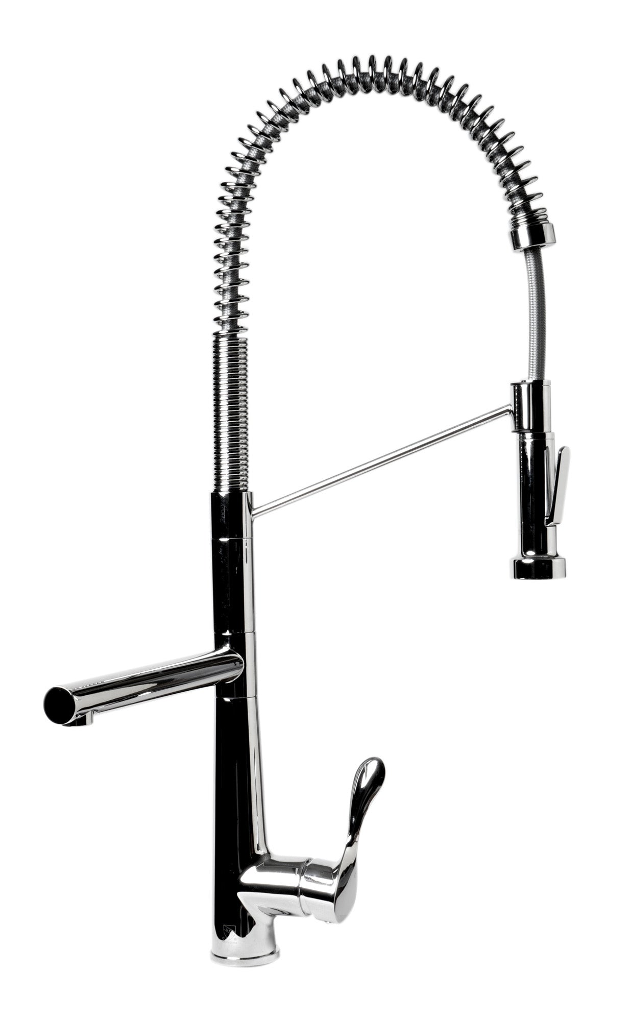 ALFI Brand - Polished Chrome Double Spout Commercial Spring Kitchen Faucet | ABKF3787-PC ALFI Brand - Polished Chrome Double Spout Commercial Spring Kitchen Faucet | ABKF3787-PC