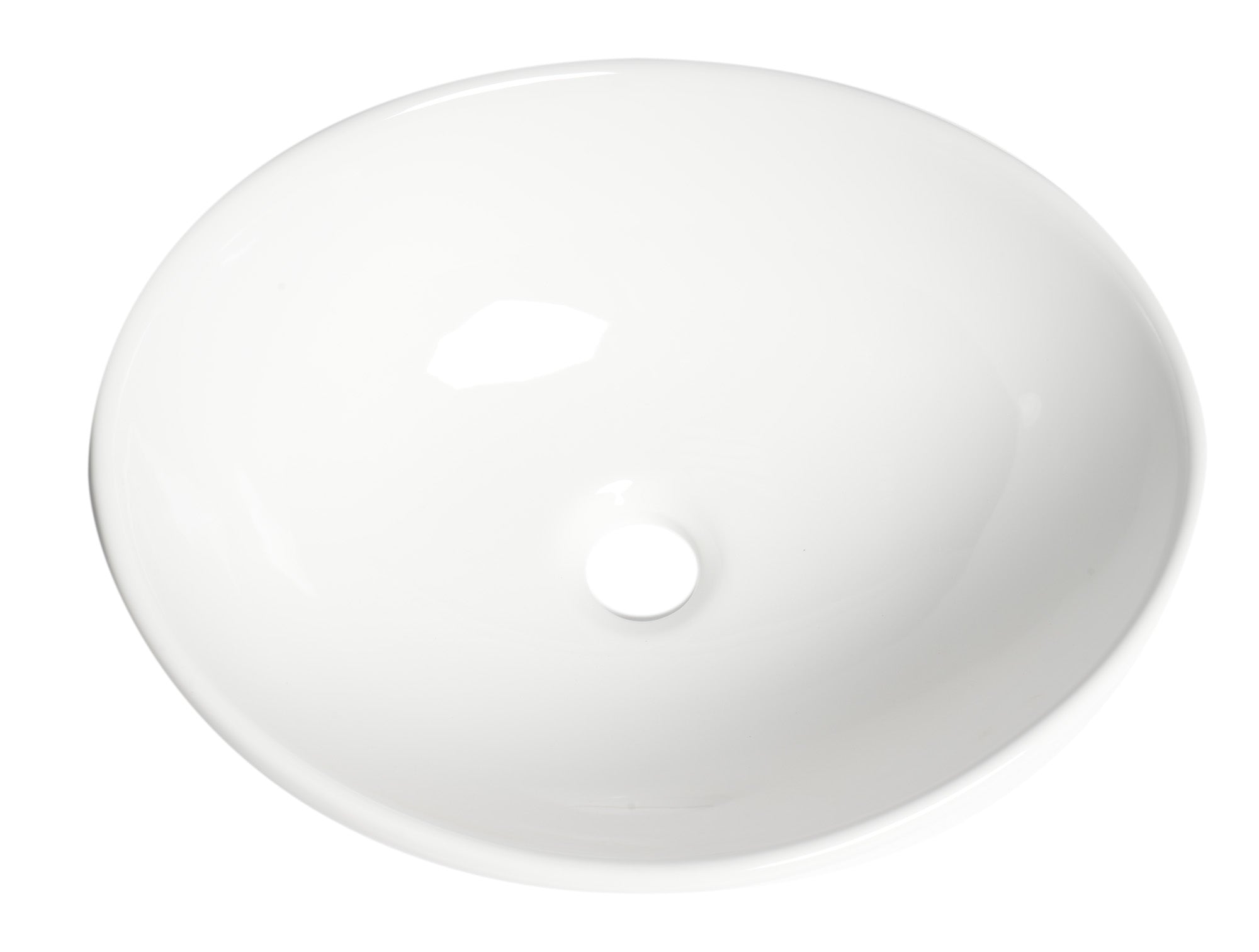 ALFI Brand - White 16" Egg Shape Above Mount Ceramic Sink | ABC913 ALFI Brand - White 16" Egg Shape Above Mount Ceramic Sink | ABC913