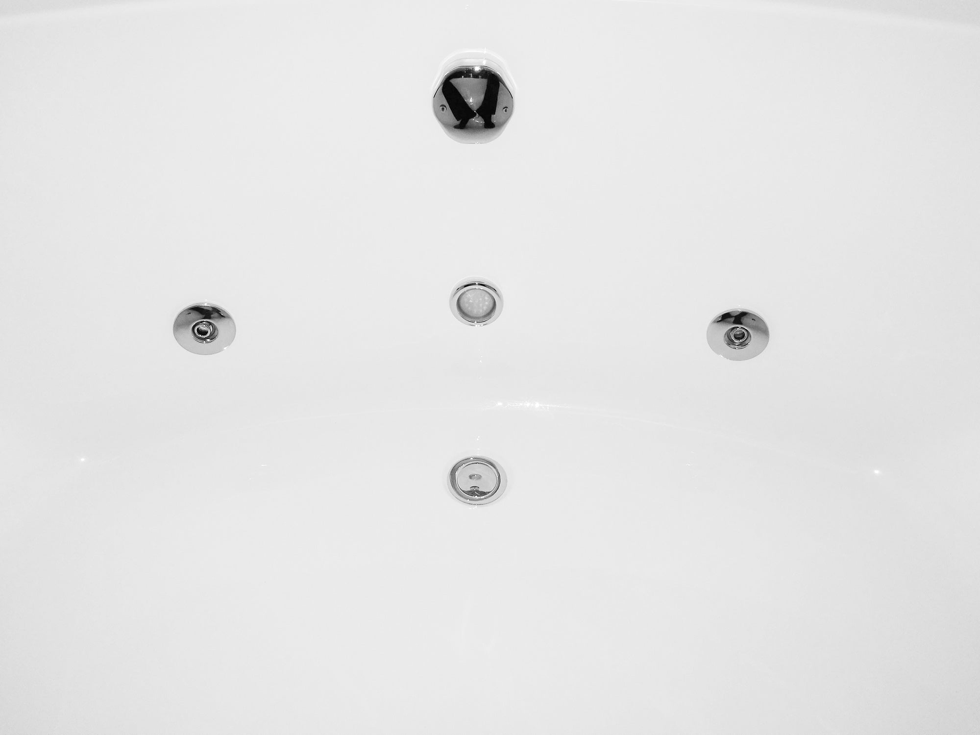 EAGO - 5' Rounded Modern Double Seat Corner Whirlpool Bath Tub with Fixtures | AM200 EAGO - 5' Rounded Modern Double Seat Corner Whirlpool Bath Tub with Fixtures | AM200